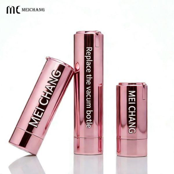 15ml 30ml 50ml Press-Type Refillable Airless Pump Bottle with Eco-Friendly Materials for Serums and Creams