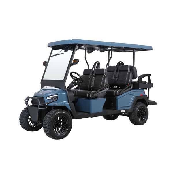 Safe & Comfortable Lifted Electric Golf Buggy with 4 Seats & 2 Rear 72V 450Ah