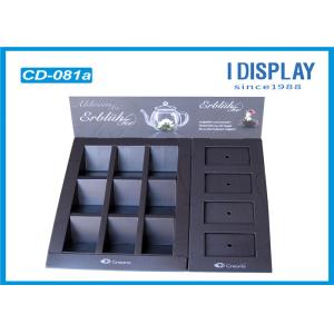 Recyclable Tea Custom Cardboard Counter Displays Racks UV Coating