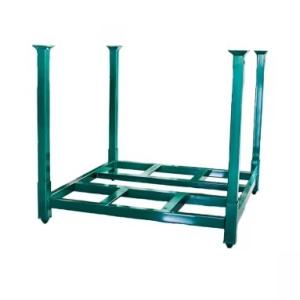 Heavy Load Foldable Fabric Roll Storage Rack , Warehouse Stackable Steel Storage