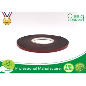 Black PE Foam Coated Double Side Tape With Solvent Acrylic Adhesive 0.8mm / 1mm