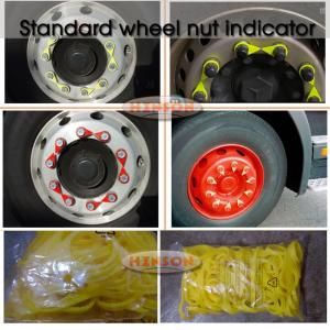 32mm HB32Y Standard Loose Wheel nut indicator WHEEL-CHECK checkpoint indicators PE material for heavy truck