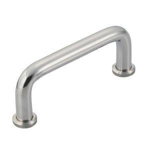 Gray Chrome Plating Industrial Pull Handle SUS304 With Seat Surface