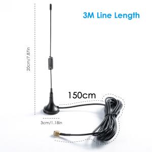Vertical Polarization High Gain 30dbi GSM 3G 4G Car Indoor Antenna with Magnetic