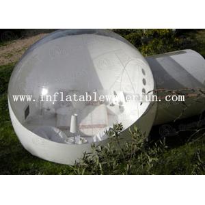 Wholesale Semi Transparent Inflatable Bubble Tent With Two White Tunnel for hotel from china suppliers