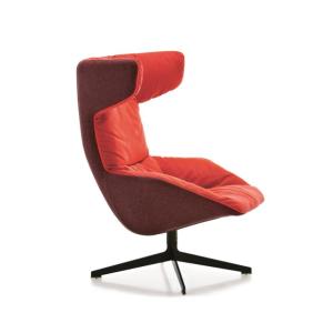 China Designer living room modern lounge chair office reception talks rotating armchair horn walk chair on sale