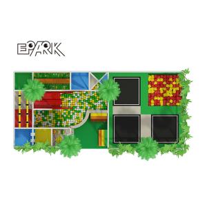 PVC Indoor Soft Playground Children Maze Game With Bounce Equipment Castle