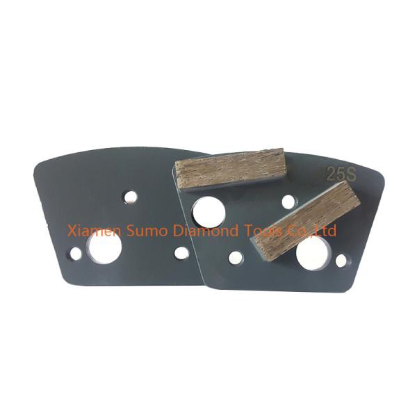 Quality Grey Trapezoid Concrete Grinding Tools With Double Bar Segment for sale