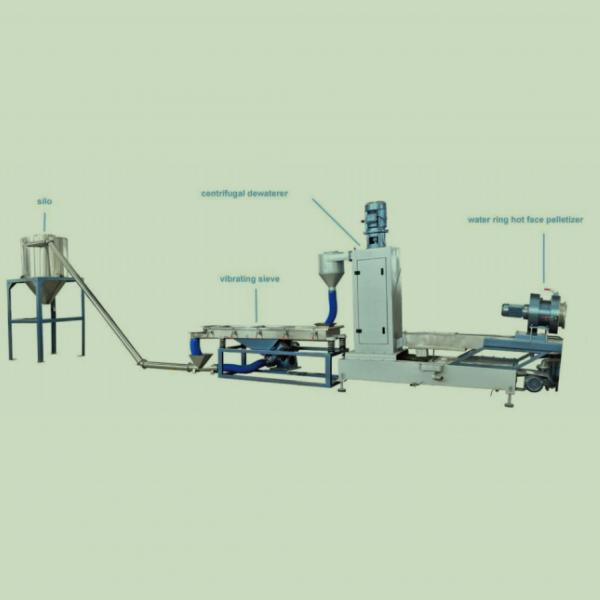 Plastic Industry PP PE Vertical Water Ring Pelletizing System Waste Plastic Granulator