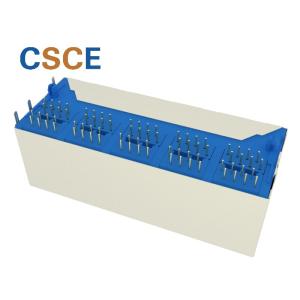 Ethernet 2x5 Ports RJ45 Female Connector Shielded Without LED / 8P8C Modular