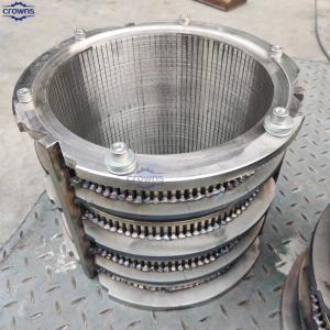 304 316 Micron Stainless steel wedge wire Johnson filter mesh with stiffeners