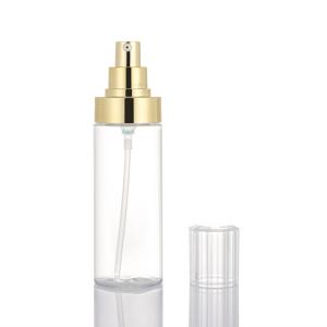 High quality cosmetic perfume clear plastic lotion pump bottle 100ml 120ml 150ml