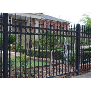 Wholesale security spear top steel fence, garden wrought iron fencing from china suppliers