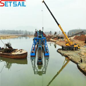 14L-39L Total Fuel Consumption Chain Bucket Gold Diamond Dredger with Four Angle
