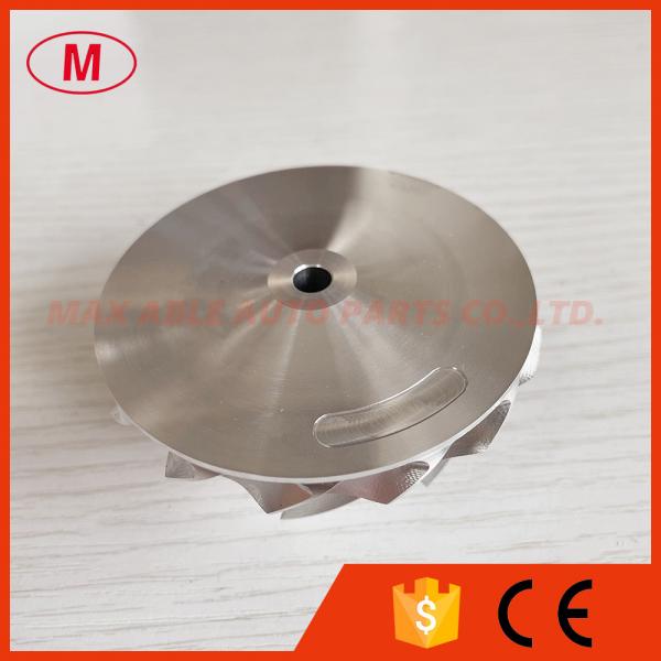 G25-660 reverse 54.28/67.40mm 7+7Blades point milling turbo aluminum 2618/Milling/billet compressor wheel for 858161-500