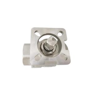 Industrial Usage 2PC High Platform Floating Ball Valve with Thread ISO5211 Pad