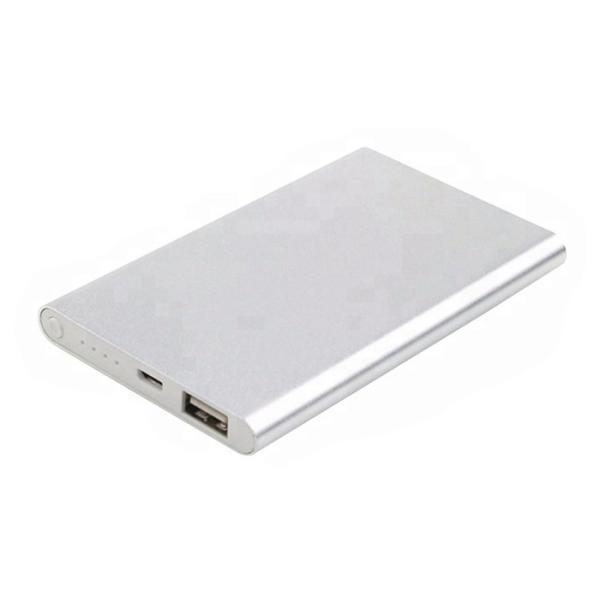 Lightweight Aluminum Alloy Power Bank Mobile Charger 5000mah 110*68*10mm