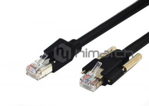 Wholesale High flex Shielded Cat5e Cable , RJ45 Ethernet Cable with Screw Lock For Dynamic Chain from china suppliers