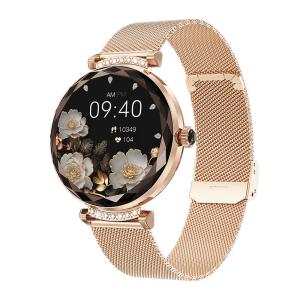 1.19" Women Amoled Display Smartwatch Bluetooth Calling For Android IOS Phones