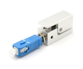 Quality SC Square / Round Shape Bare Fiber Adapter,quick and easy temporary connections of single-mode and multimode fibers for sale