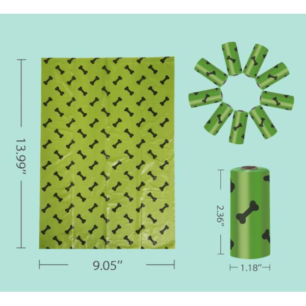 Custom Cornstarch Dog Poop Bag 100% Biodegradable Eco Friendly Compostable Poop Bag