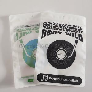 Customized Stand Up Pouch Reusable For Cloth Underwear With Resealable Zipper