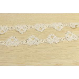 Polyester Guipure Lace Trims With Heart Pattern Multiapplication