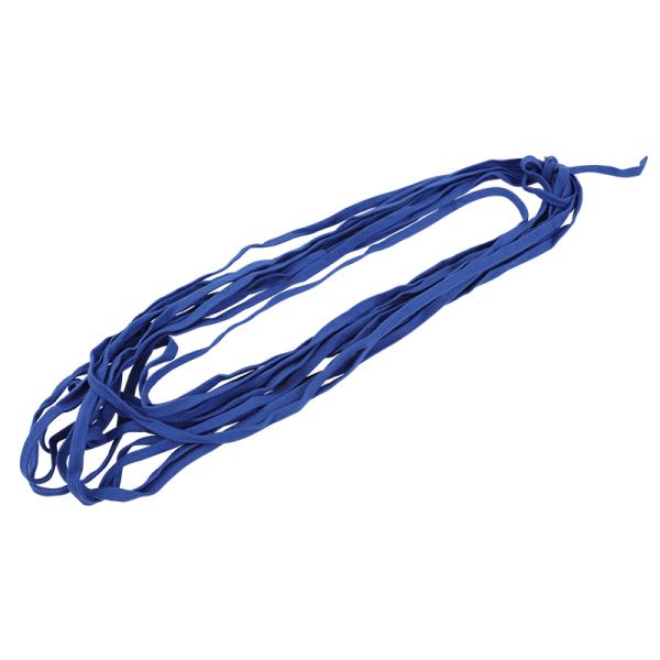 Blue Flat 8mm Cotton Cord Hollow Extra Soft Braided Cotton Rope