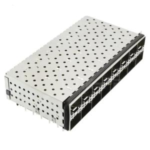 China TE 2169788-5 SFP+ Receptacle with Cage Ganged (2x8) Connector Included Lightpipe 16 Gb/s on sale