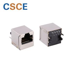 8 Pin Network RJ45 Connector Transformer Filter Contact Material Phosphor Bronze