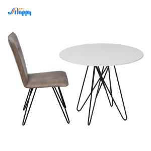 Diameter 900mm contemporary custom Ceramic top Dining Table, K/D,flat packed