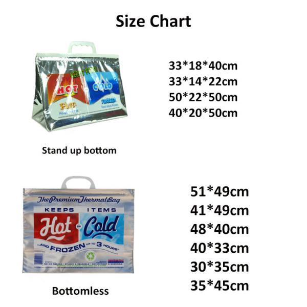 Refrigeratored Hot Cold Insulated Bags