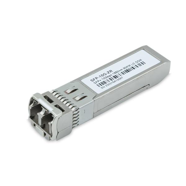 10Gbps 1550nm SFP+ Transceiver Single Mode 80km Reach