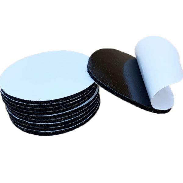DANSKY Custom Hook and Loop Nylon Reusable Polka Dot Round Adhesive Quiet Hook and Loop Die Cut Hook and Loop