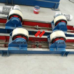 Lead Screw Adjusting Pipe Welding Rotator 20Tons With Steel Rubber Roller