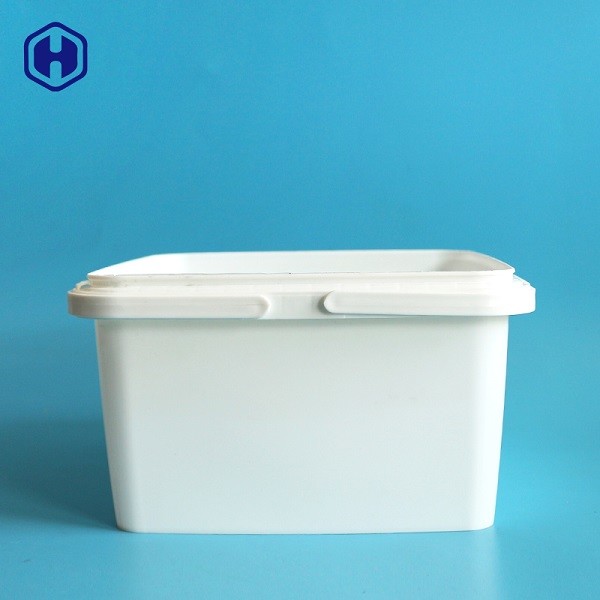 Quality Custom 3.2L IML Tubs Double Handle Boxes Plastic Food Storage Containers for sale