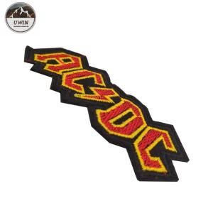 Clothing Applique Embroidered Letter Patches Iron On Backing Customized Color