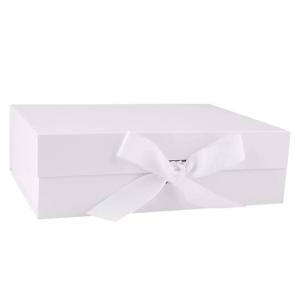 Elegant Customized Paper Packaging Boxes with Variable Color Ribbon and Magnetic
