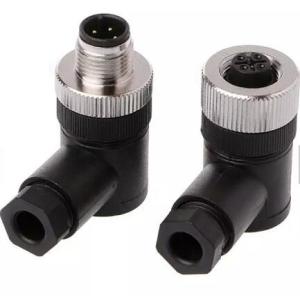 3 Pin 4 Pin Screw Shreaded M8 Circular Connector Male Female IP67 For Solder