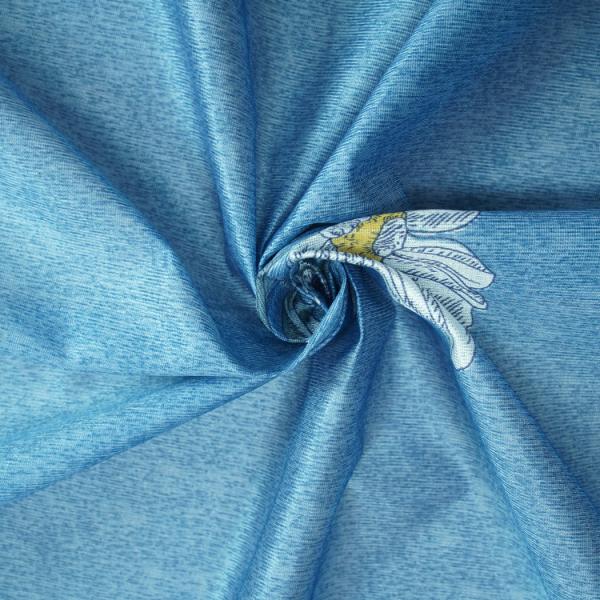 Quality Sky Blue 43D Jacquard Knitted Fabric 210cm-220cm Adjustable width for sale