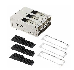 ZQSFP+ RCP 2X3 HSNK 228P RA Optical Fiber Transceiver 2299924-3