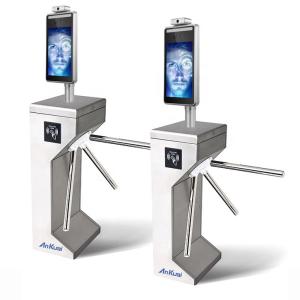 Linux Face Recognition Turnstile Card Reader Turnstile With Body Temperature