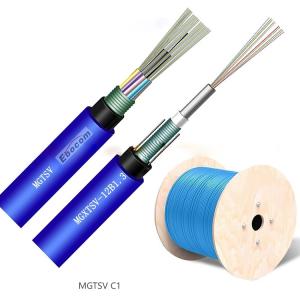 Wholesale Flame retardant MGTSV Optical Fiber Cable 144 Core SM Stranded Loose Tube Armored Mine inter-office communication from china suppliers