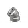 45 Degree Threaded Elbow NPT 6000LB BS 3799 Stainless Steel 304 Pipe Fittings for sale