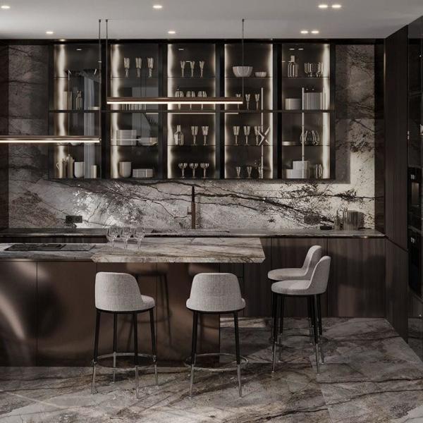 Complete Smart Custom Kitchenette Cupboards Modern Islands Solid Wood Complete Cuisine Storage Furniture Kitchen Cabinets
