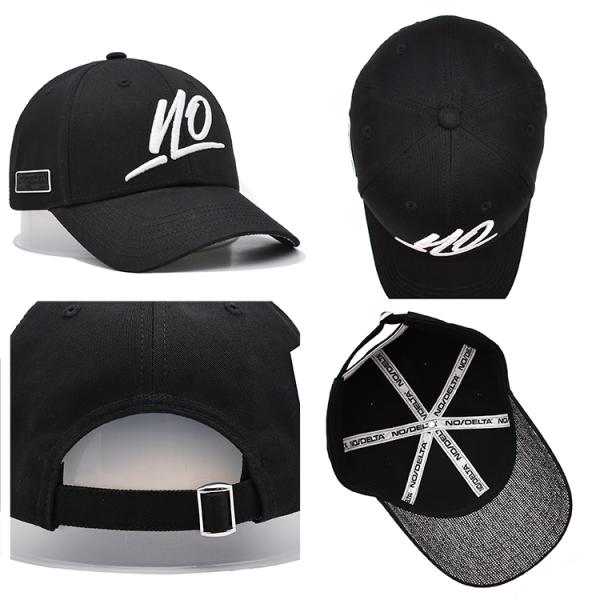 Customize Front Panel 6 Panel Constructured Baseball Cap With Embroidered Logo