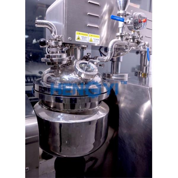 Hydraulic Lifting Vacuum Emulsifier Mixer 20L For Liquid Soap