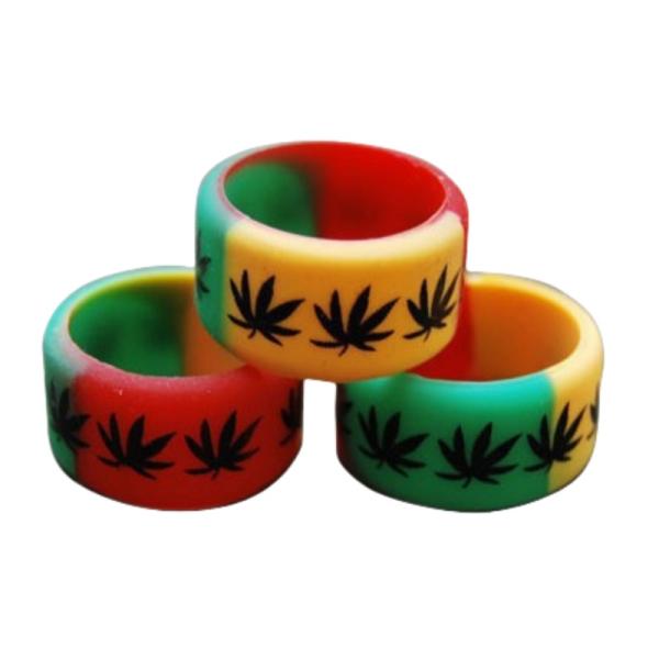 Custom Debossed Silicone Finger Ring With PMS Colour Matched