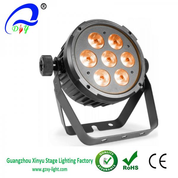 Quality 7PCS *8W 5IN1 6IN1 RGBWAUV LED COB Par Stage Light for sale