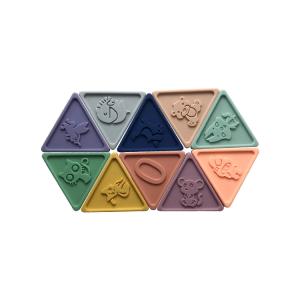 Developmental Children'S Educational Toy Animal Pattern Triangular Building